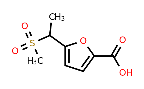 CAS 1263213-72-4 | 5-(1-(Methylsulfonyl)ethyl)furan-2-carboxylic acid