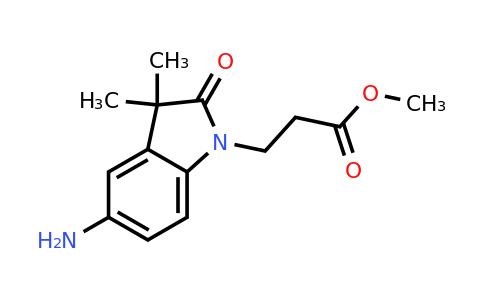 Methyl 3-(5-amino-3,3-dimethyl-2-oxoindolin-1-yl)propanoate