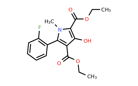 CAS 1263215-30-0 | Diethyl 5-(2-fluorophenyl)-3-hydroxy-1-methyl-1H-pyrrole-2,4-dicarboxylate