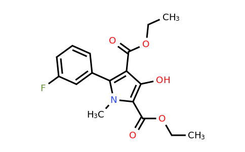 CAS 1263215-38-8 | Diethyl 5-(3-fluorophenyl)-3-hydroxy-1-methyl-1H-pyrrole-2,4-dicarboxylate