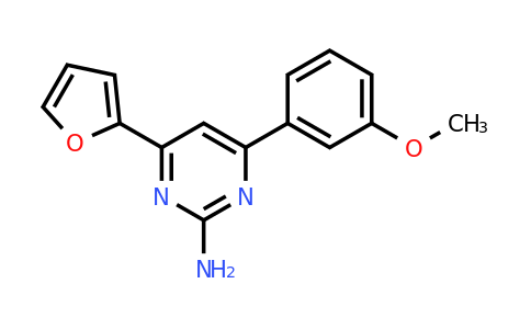 CAS 1263215-40-2 | 4-(Furan-2-yl)-6-(3-methoxyphenyl)pyrimidin-2-amine