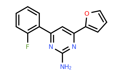 CAS 1263215-43-5 | 4-(2-Fluorophenyl)-6-(furan-2-yl)pyrimidin-2-amine