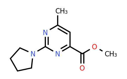 CAS 1263215-93-5 | Methyl 6-methyl-2-(pyrrolidin-1-yl)pyrimidine-4-carboxylate
