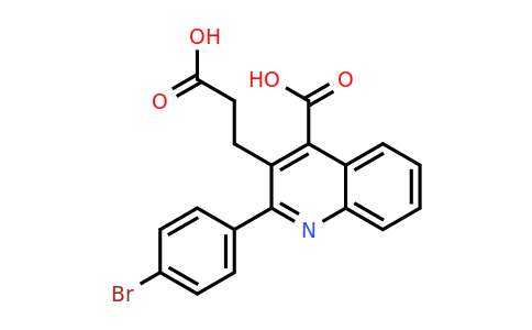 CAS 1263215-96-8 | 2-(4-Bromophenyl)-3-(2-carboxyethyl)quinoline-4-carboxylic acid