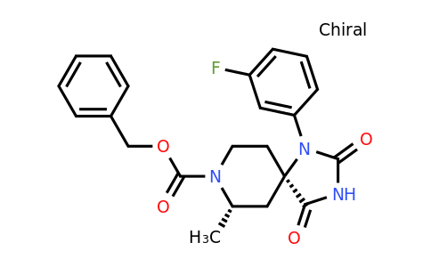 CAS 1263284-47-4 | benzyl (5R,7S)-1-(3-fluorophenyl)-7-methyl-2,4-dioxo-1,3,8-triazaspiro[4.5]decane-8-carboxylate