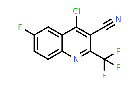 CAS 1263286-10-7 | 4-Chloro-6-fluoro-2-(trifluoromethyl)quinoline-3-carbonitrile
