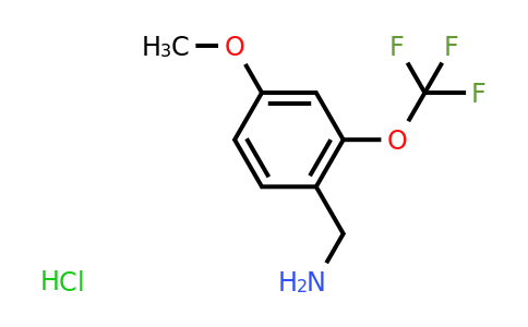 CAS 1263286-39-0 | (4-Methoxy-2-(trifluoromethoxy)phenyl)methanamine hydrochloride