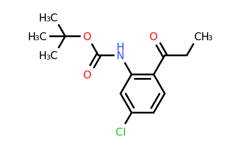CAS 1263378-25-1 | (5-Chloro-2-propionyl-phenyl)-carbamic acid tert-butyl ester