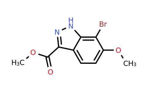 CAS 1263378-38-6 | 7-Bromo-6-methoxy-1H-indazole-3-carboxylic acid methyl ester