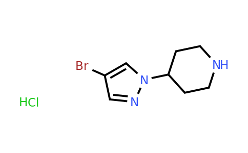 CAS 1263378-44-4 | 4-(4-Bromo-pyrazol-1-yl)-piperidine hydrochloride
