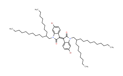 CAS 1263379-85-6 | 2H-Indol-2-one, 6-bromo-3-[6-bromo-1,2-dihydro-1-(2-octyldodecyl)-2-oxo-3H-indol-3-ylidene]-1,3-dihydro-1-(2-octyldodecyl)-