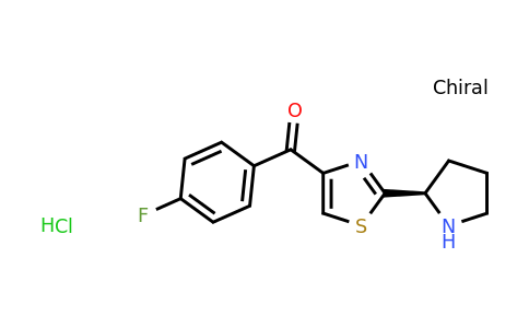 CAS 1263876-35-2 | 4-(4-fluorobenzoyl)-2-[(2R)-pyrrolidin-2-yl]-1,3-thiazole hydrochloride