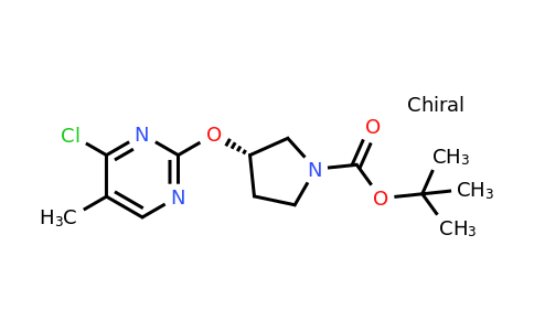 CAS 1264035-24-6 | (S)-tert-Butyl 3-((4-chloro-5-methylpyrimidin-2-yl)oxy)pyrrolidine-1-carboxylate