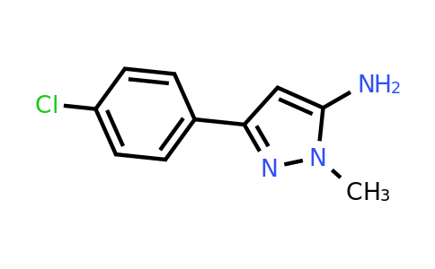 CAS 126417-82-1 | 3-(4-Chlorophenyl)-1-methyl-1H-pyrazol-5-amine