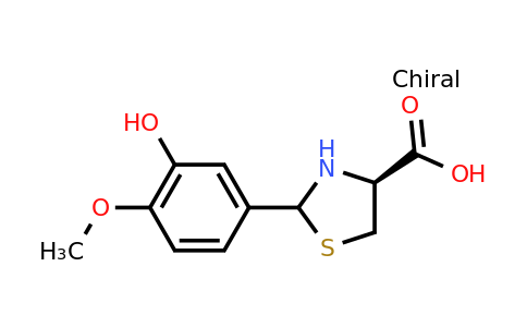 CAS 1265908-12-0 | (4S)-2-(3-Hydroxy-4-methoxyphenyl)thiazolidine-4-carboxylic acid