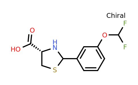 CAS 1265908-19-7 | (4S)-2-(3-(Difluoromethoxy)phenyl)thiazolidine-4-carboxylic acid