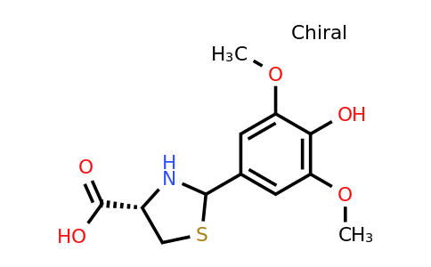 CAS 1265908-21-1 | (4S)-2-(4-Hydroxy-3,5-dimethoxyphenyl)thiazolidine-4-carboxylic acid