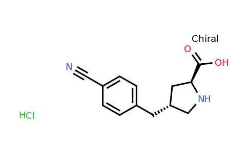 CAS 1266111-77-6 | (2S,4R)-4-(4-cyanobenzyl)pyrrolidine-2-carboxylic acid hydrochloride