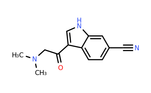 CAS 1266221-56-0 | 3-[(Dimethylamino)acetyl]-1H-indole-6-carbonitrile