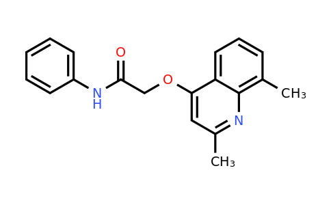 CAS 1266337-55-6 | 2-((2,8-Dimethylquinolin-4-yl)oxy)-N-phenylacetamide