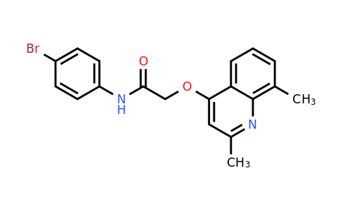 CAS 1266337-59-0 | N-(4-Bromophenyl)-2-((2,8-dimethylquinolin-4-yl)oxy)acetamide
