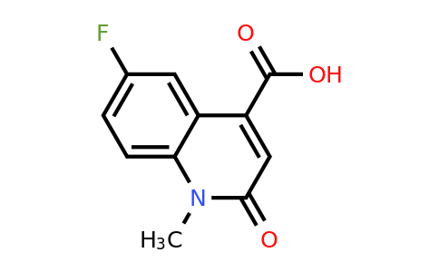 CAS 1266896-86-9 | 6-Fluoro-1-methyl-2-oxo-1,2-dihydroquinoline-4-carboxylic acid