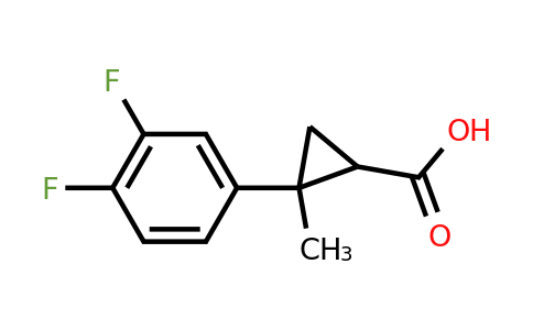 CAS 1267009-28-8 | 2-(3,4-difluorophenyl)-2-methylcyclopropane-1-carboxylic acid