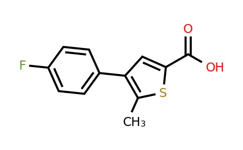CAS 1267218-61-0 | 4-(4-fluorophenyl)-5-methylthiophene-2-carboxylic acid