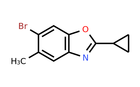 CAS 1267224-21-4 | 6-bromo-2-cyclopropyl-5-methylbenzo[d]oxazole