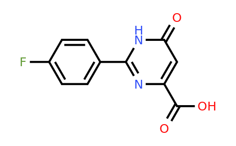 CAS 1267461-58-4 | 2-(4-Fluorophenyl)-6-oxo-1,6-dihydropyrimidine-4-carboxylic acid