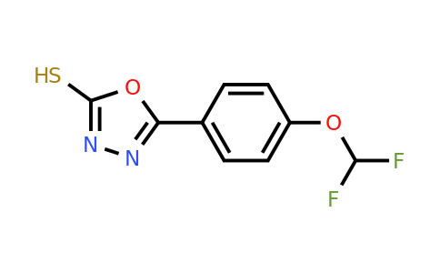 CAS 126767-57-5 | 5-[4-(difluoromethoxy)phenyl]-1,3,4-oxadiazole-2-thiol