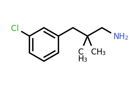 CAS 1267940-21-5 | 3-(3-chlorophenyl)-2,2-dimethylpropan-1-amine