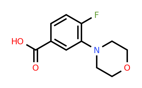 CAS 1268124-48-6 | 4-Fluoro-3-morpholin-4-yl-benzoic acid