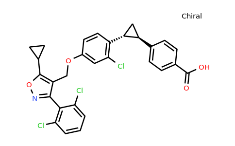 CAS 1268244-87-6 | 4-[(1R,2R)-2-(2-chloro-4-{[5-cyclopropyl-3-(2,6-dichlorophenyl)-1,2-oxazol-4-yl]methoxy}phenyl)cyclopropyl]benzoic acid