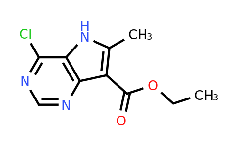 CAS 1268511-79-0 | ethyl 4-chloro-6-methyl-5H-pyrrolo[3,2-d]pyrimidine-7-carboxylate
