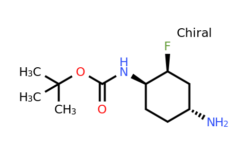 CAS 1268512-50-0 | tert-butyl N-[rel-(1R,2S,4R)-4-amino-2-fluoro-cyclohexyl]carbamate