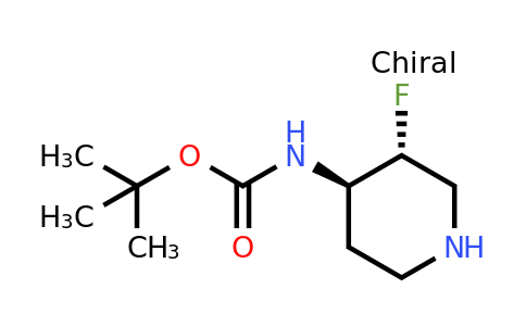 CAS 1268520-95-1 | tert-butyl N-[trans-3-fluoropiperidin-4-yl]carbamate ...