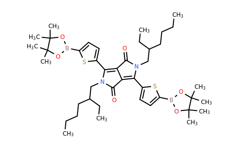 CAS 1269004-46-7 | 2,5-Bis(2-ethylhexyl)-3,6-bis(5-(4,4,5,5-tetramethyl-1,3,2-dioxaborolan-2-yl)thiophen-2-yl)pyrrolo[3,4-c]pyrrole-1,4(2H,5H)-dione