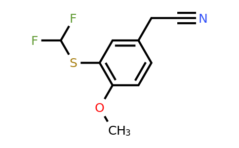 CAS 1269151-24-7 | 2-{3-[(difluoromethyl)sulfanyl]-4-methoxyphenyl}acetonitrile