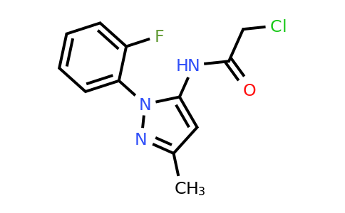 CAS 1269151-35-0 | 2-Chloro-N-[1-(2-fluorophenyl)-3-methyl-1H-pyrazol-5-yl]acetamide