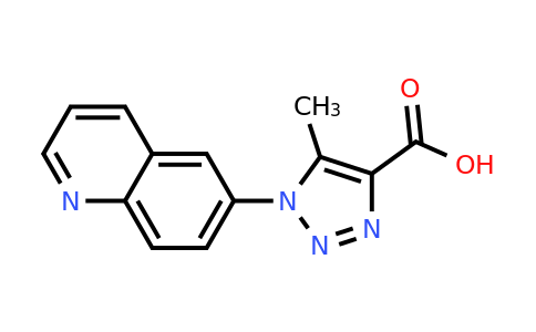 CAS 1269151-91-8 | 5-Methyl-1-(quinolin-6-yl)-1H-1,2,3-triazole-4-carboxylic acid