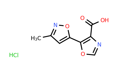 CAS 1269152-00-2 | 5-(3-Methyl-1,2-oxazol-5-yl)-1,3-oxazole-4-carboxylic acid hydrochloride
