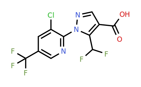 CAS 1269152-14-8 | 1-[3-Chloro-5-(trifluoromethyl)pyridin-2-yl]-5-(difluoromethyl)-1H-pyrazole-4-carboxylic acid