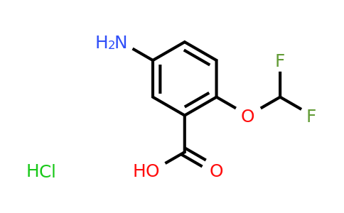 CAS 1269152-29-5 | 5-Amino-2-(difluoromethoxy)benzoic acid hydrochloride