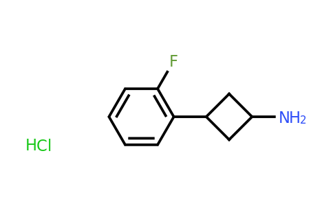CAS 1269152-54-6 | 3-(2-Fluorophenyl)cyclobutan-1-amine hydrochloride