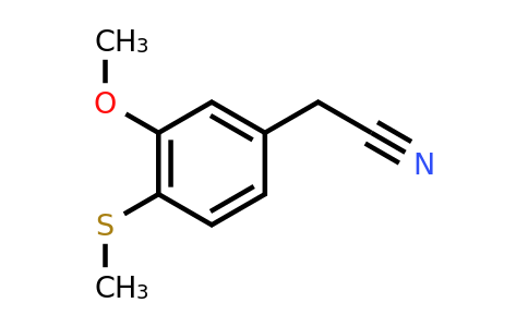 2-[3-Methoxy-4-(methylsulfanyl)phenyl]acetonitrile