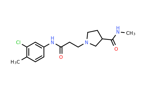 CAS 1269279-24-4 | 1-{2-[(3-chloro-4-methylphenyl)carbamoyl]ethyl}-N-methylpyrrolidine-3-carboxamide