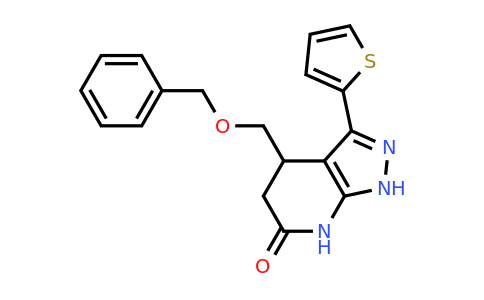 CAS 1269356-10-6 | 4-[(benzyloxy)methyl]-3-(thiophen-2-yl)-1H,4H,5H,6H,7H-pyrazolo[3,4-b]pyridin-6-one