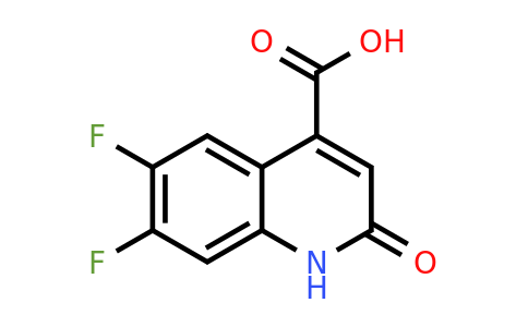 CAS 1269531-40-9 | 6,7-Difluoro-2-oxo-1,2-dihydroquinoline-4-carboxylic acid