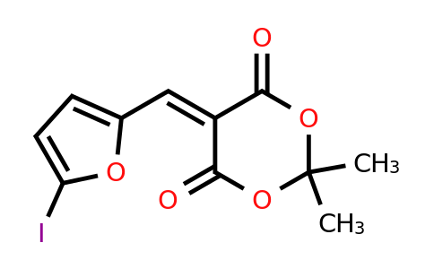 CAS 126965-20-6 | 5-[(5-Iodofuran-2-yl)methylidene]-2,2-dimethyl-1,3-dioxane-4,6-dione
